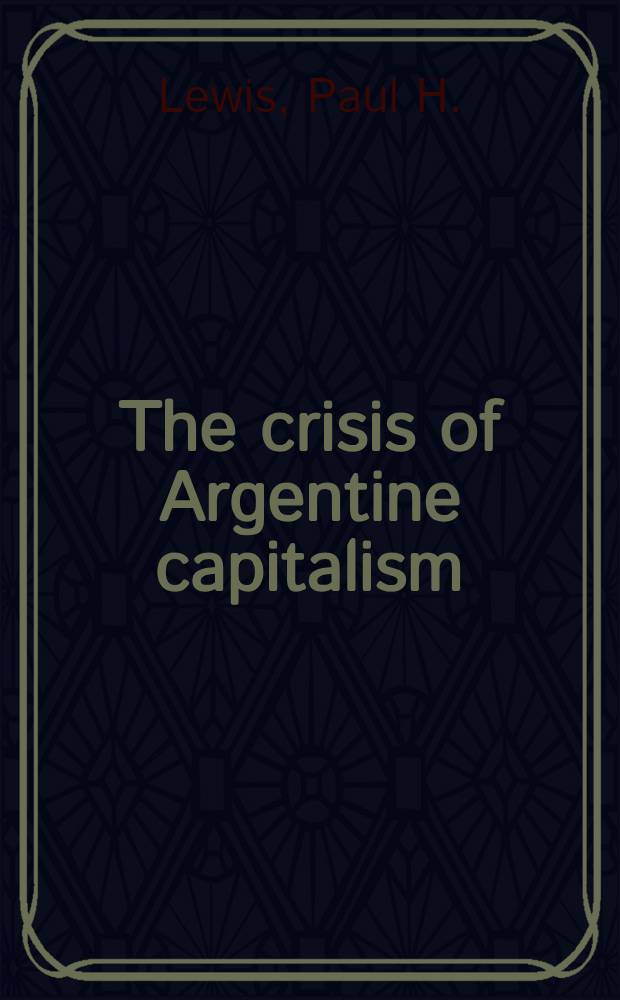 The crisis of Argentine capitalism