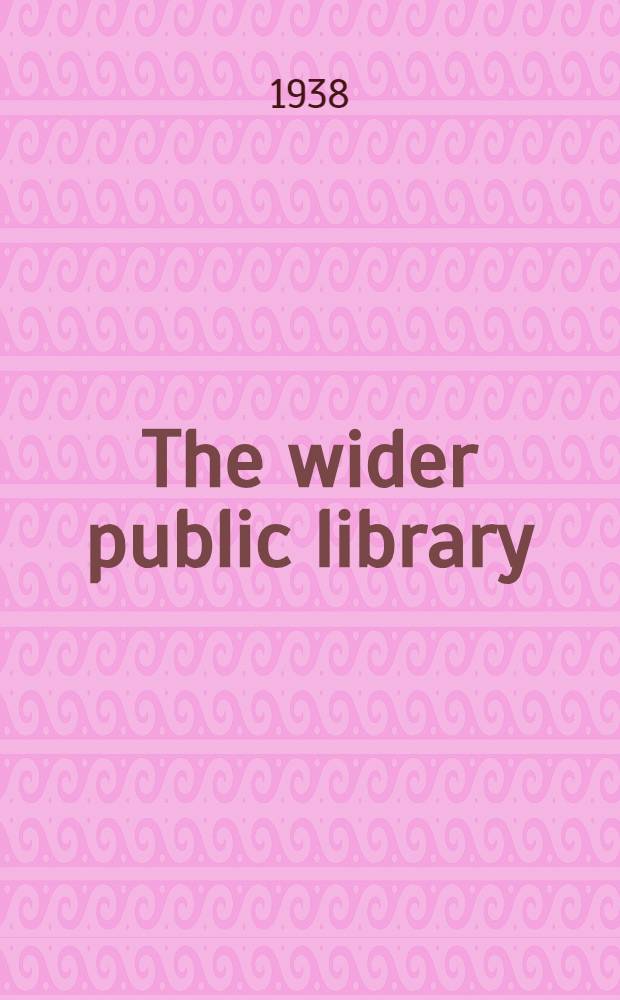 The wider public library
