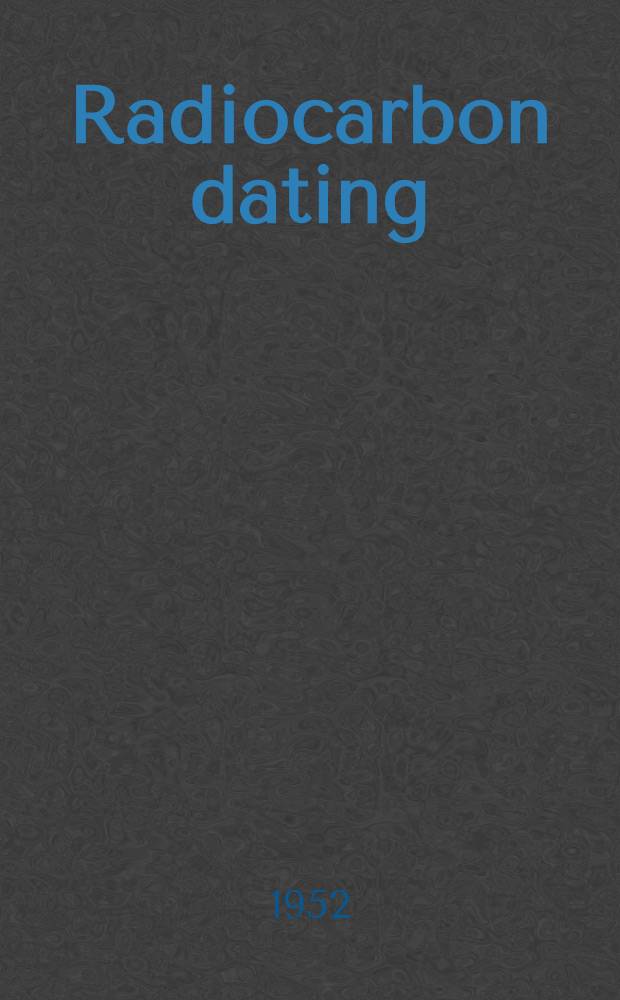 Radiocarbon dating