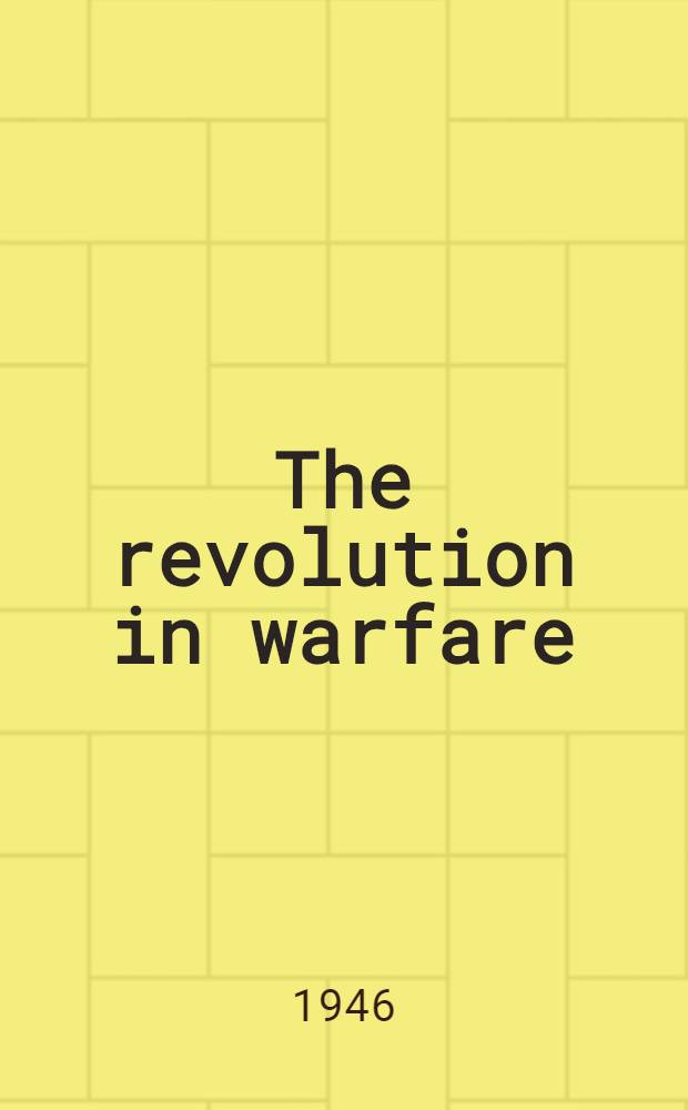 The revolution in warfare