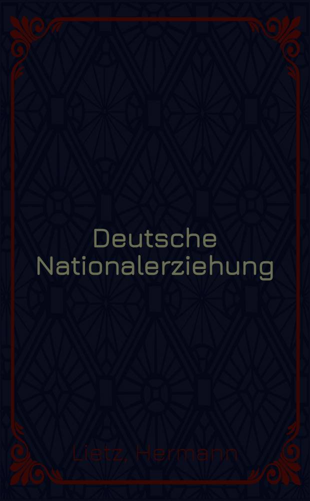 Deutsche Nationalerziehung