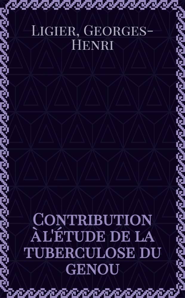 Contribution à l'étude de la tuberculose du genou : À propos de onze observations : Thèse ..