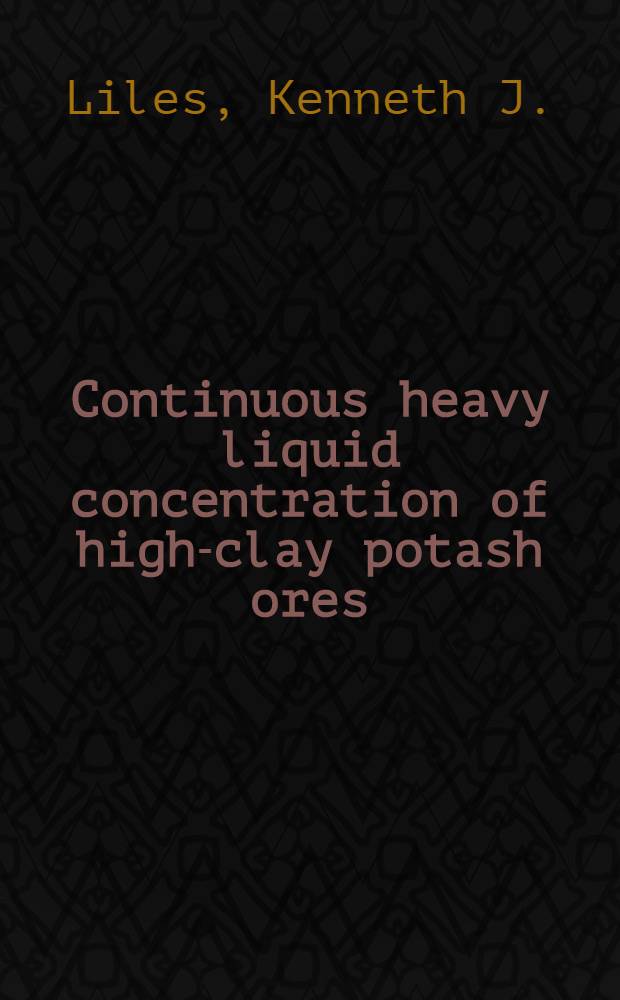 Continuous heavy liquid concentration of high-clay potash ores
