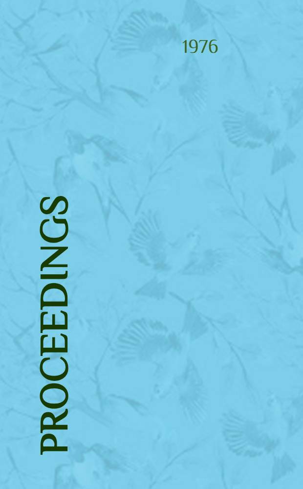 [Proceedings]