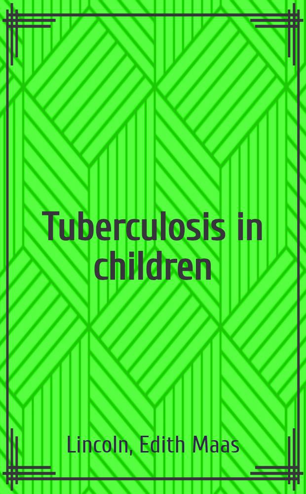 Tuberculosis in children