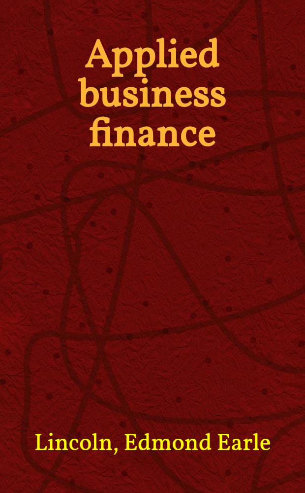 Applied business finance