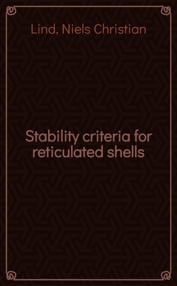 Stability criteria for reticulated shells