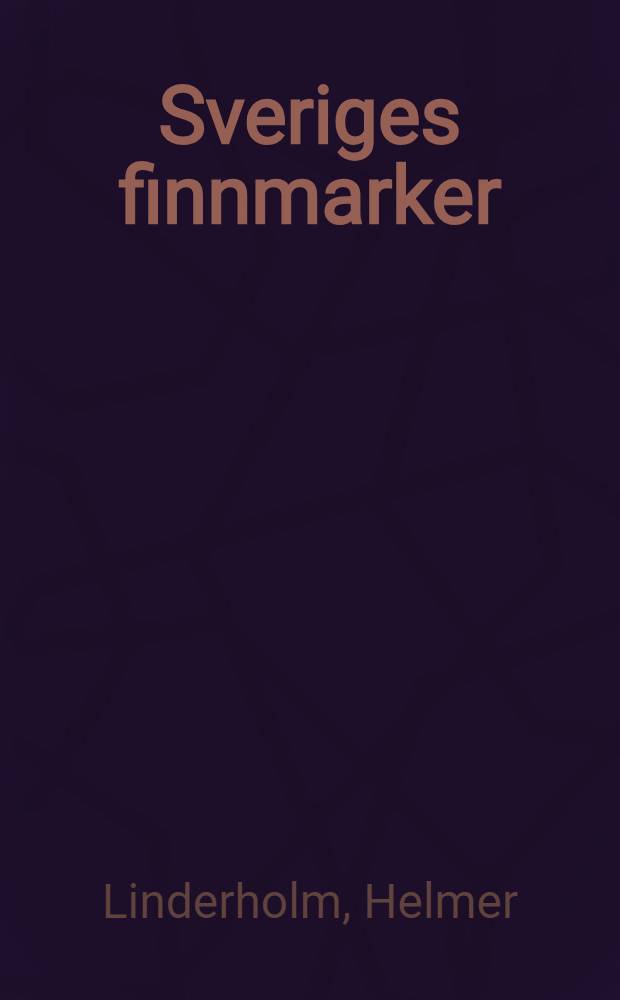 Sveriges finnmarker