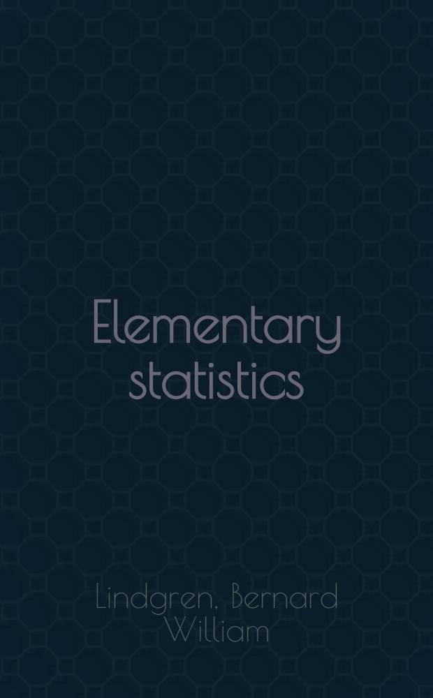 Elementary statistics