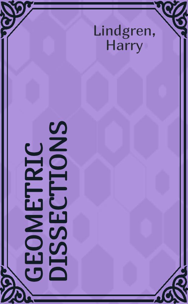 Geometric dissections