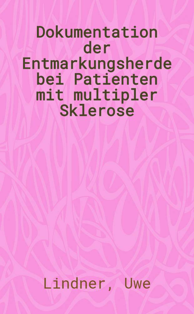 Dokumentation der Entmarkungsherde bei Patienten mit multipler Sklerose : Diss