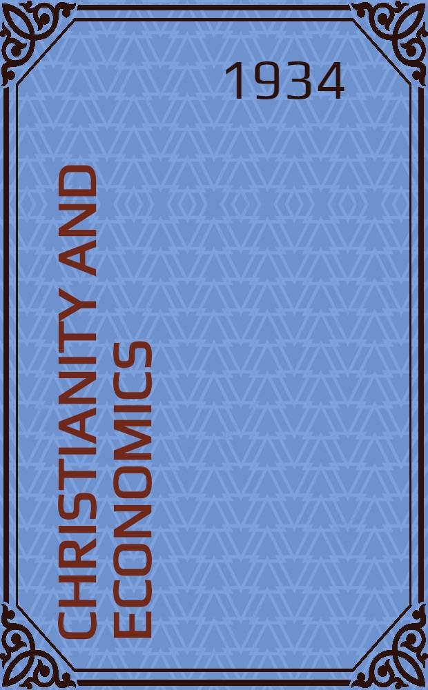 Christianity and economics
