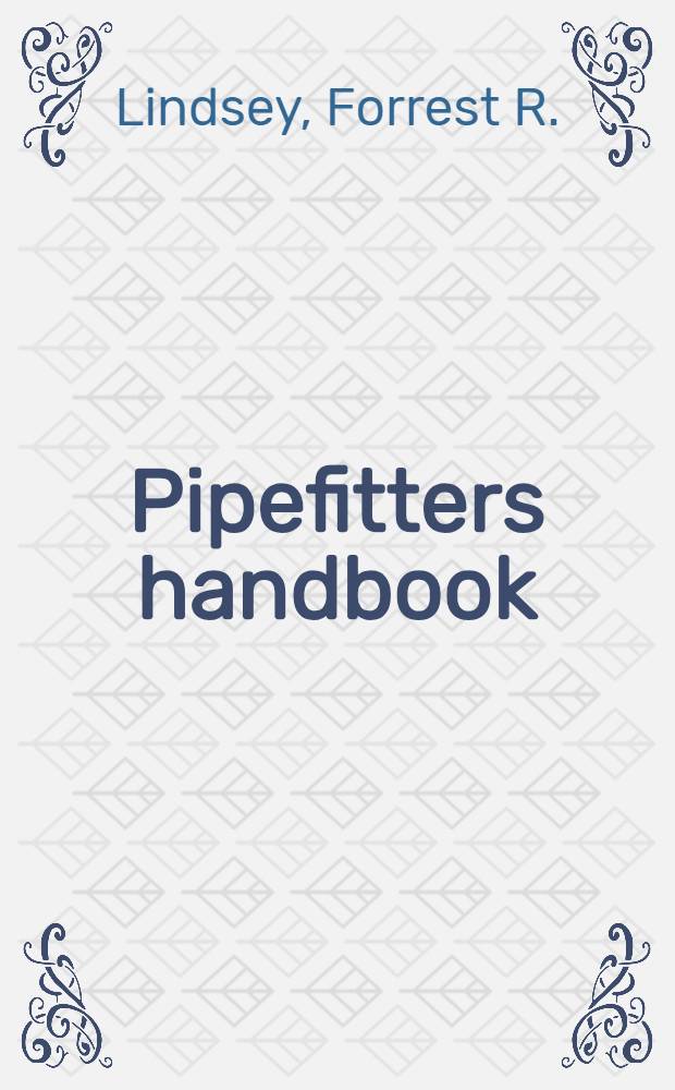 Pipefitters handbook