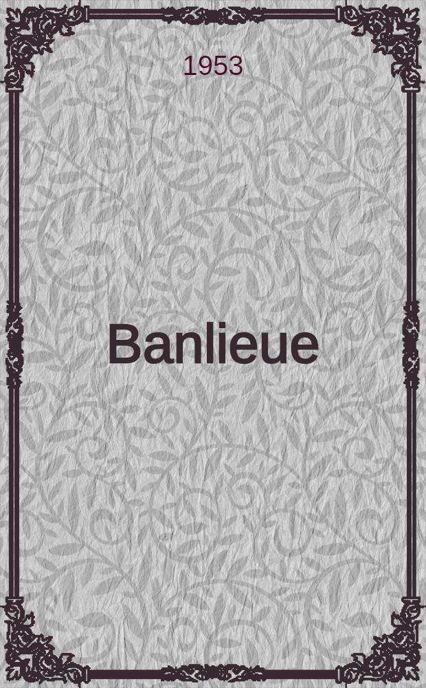 Banlieue
