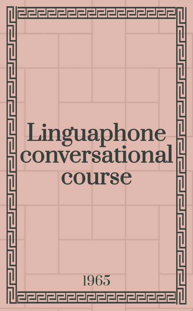 Linguaphone conversational course: English