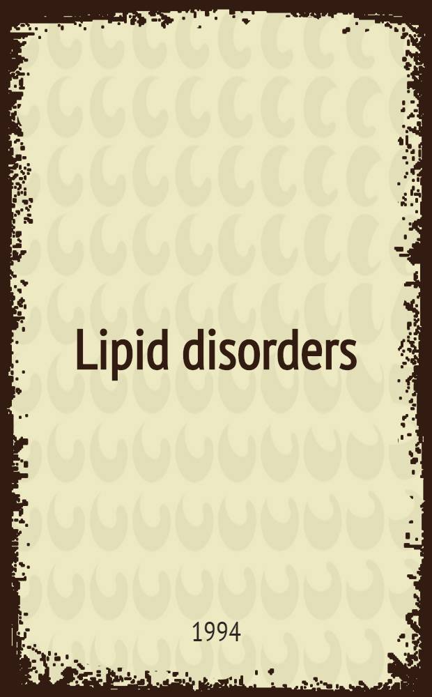 Lipid disorders