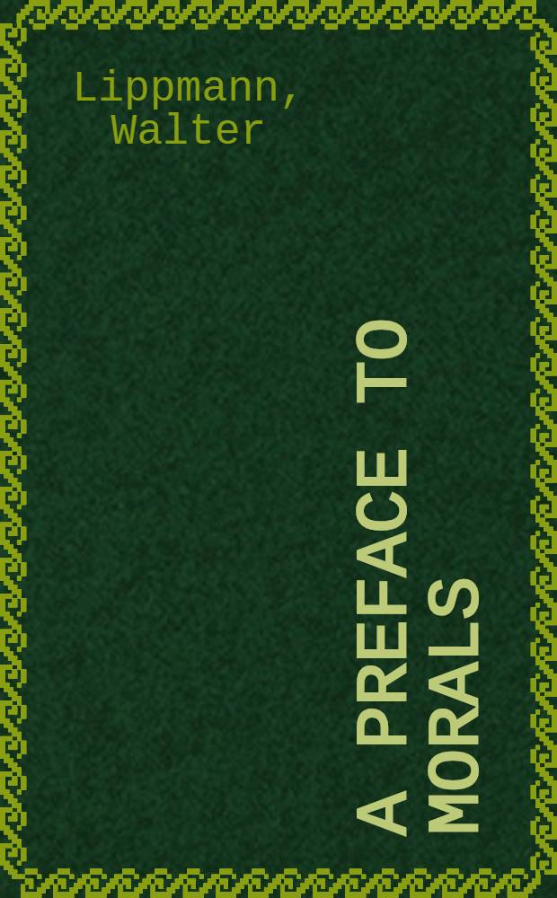 A preface to morals
