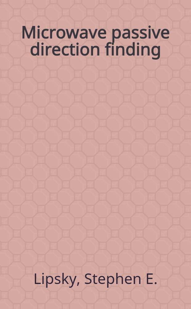 Microwave passive direction finding