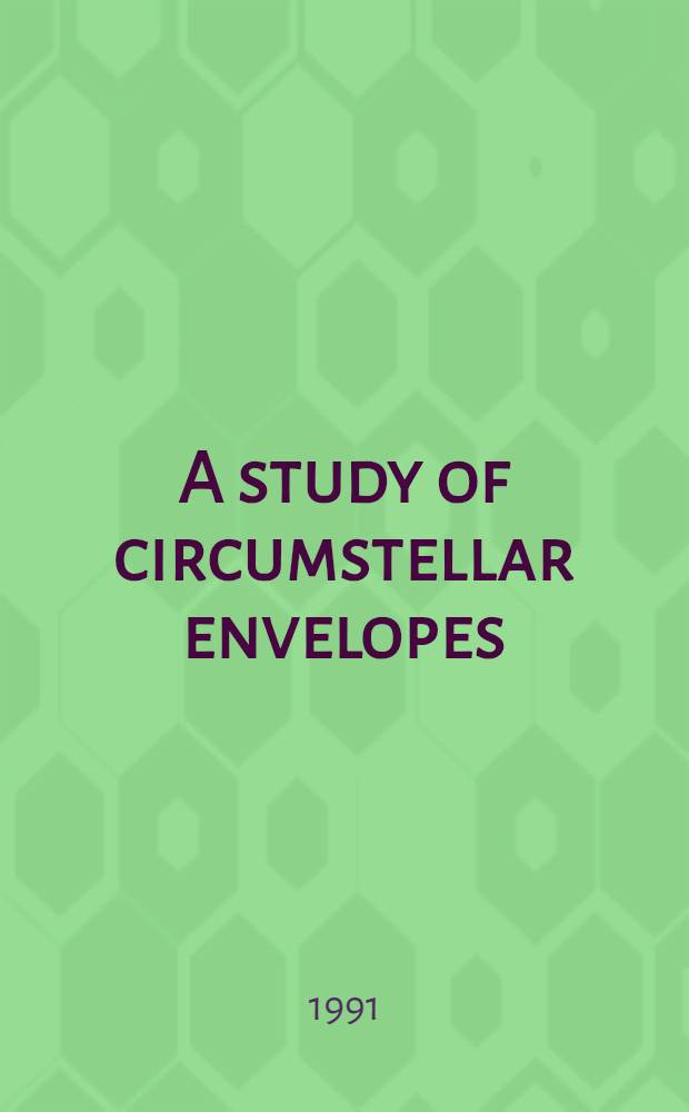 A study of circumstellar envelopes : OH/IR stars in the galactic centre a. carbon-bearing molecules in the envelopes of oxygen-rich stars : Diss.