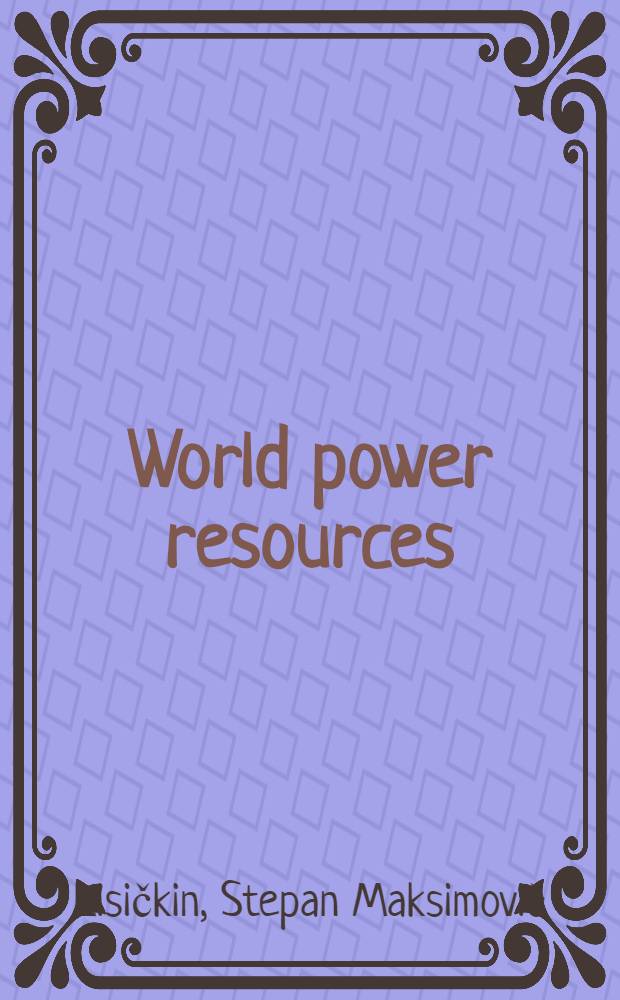 World power resources
