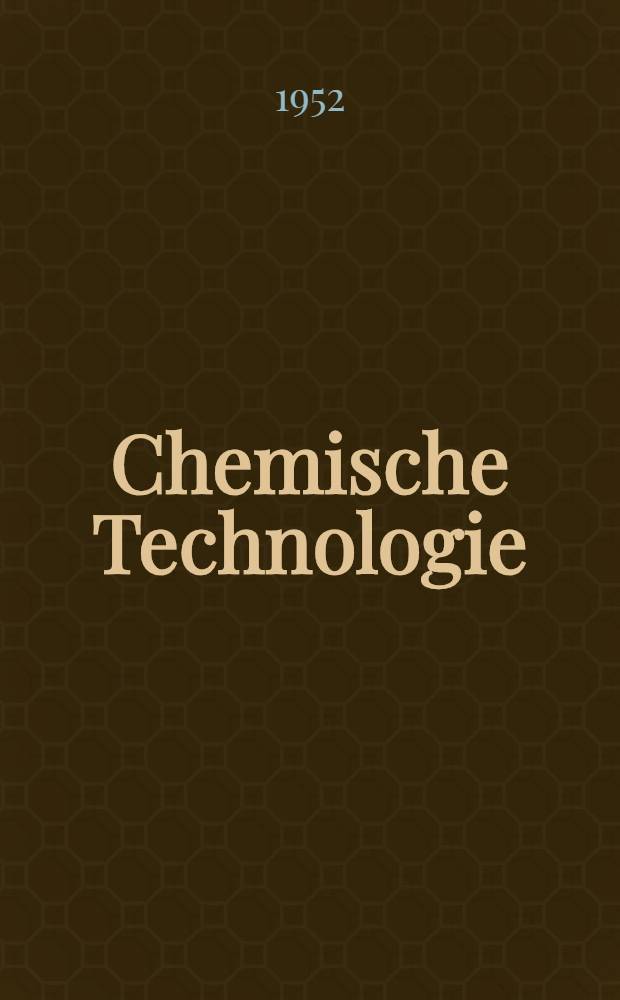 Chemische Technologie : Lehrbrief 1-3