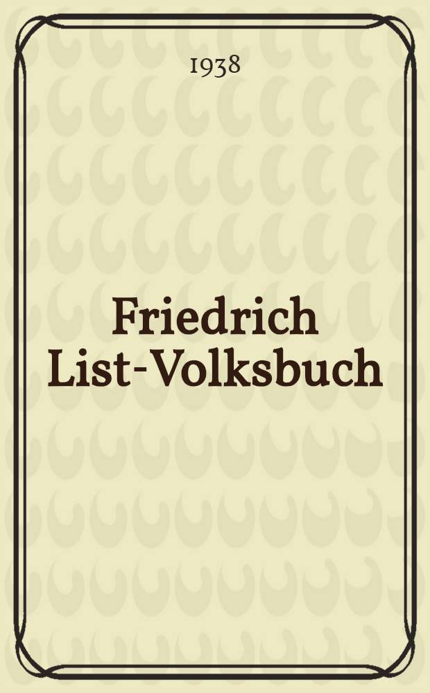 Friedrich List-Volksbuch