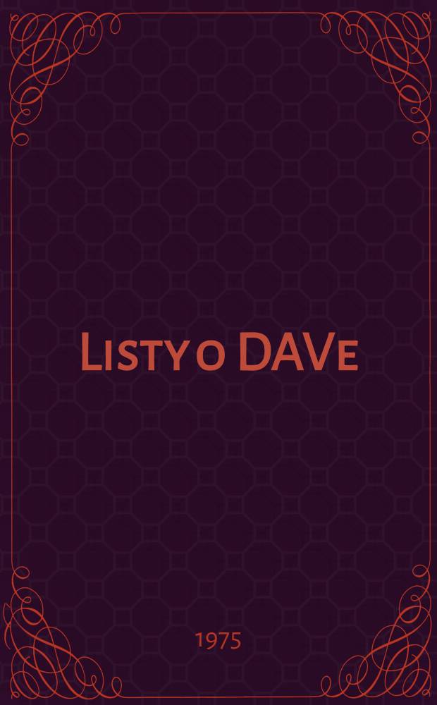 Listy o DAVe