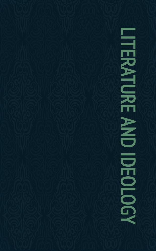 Literature and ideology