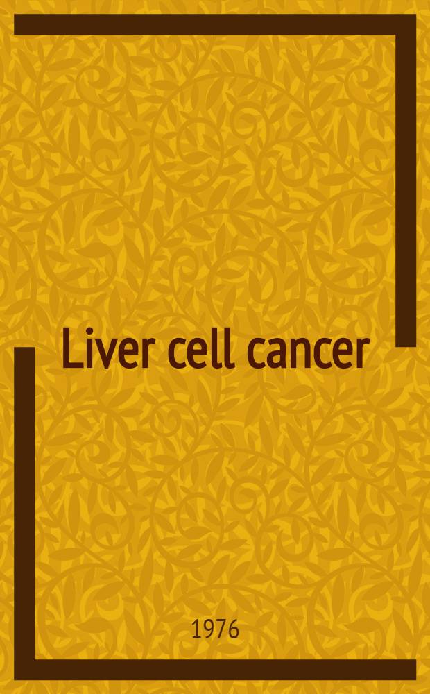 Liver cell cancer