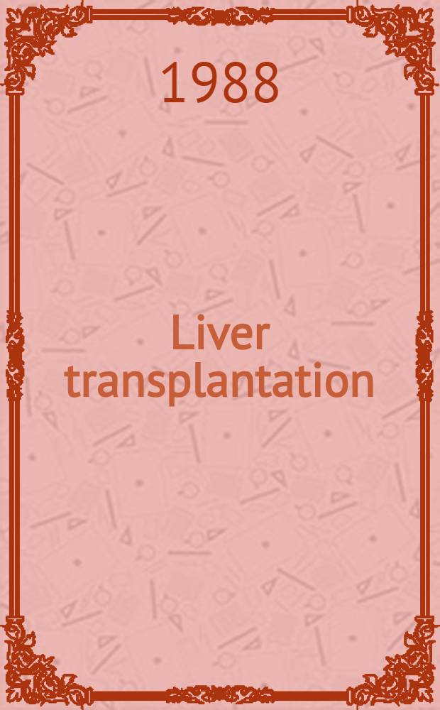Liver transplantation