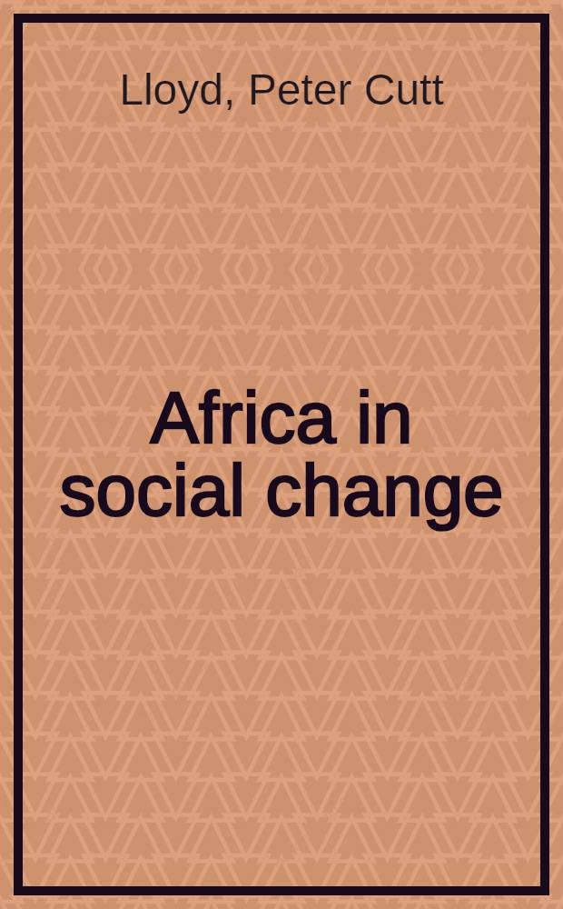 Africa in social change