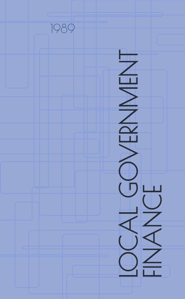 Local government finance : Intern perspectives