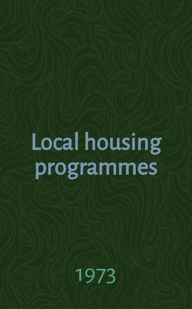 Local housing programmes