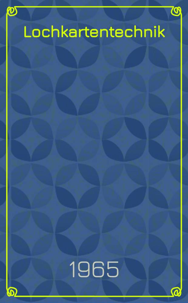Lochkartentechnik