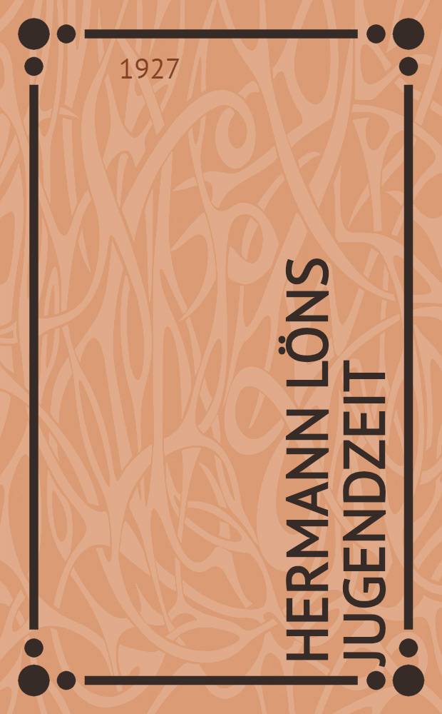 Hermann Löns Jugendzeit