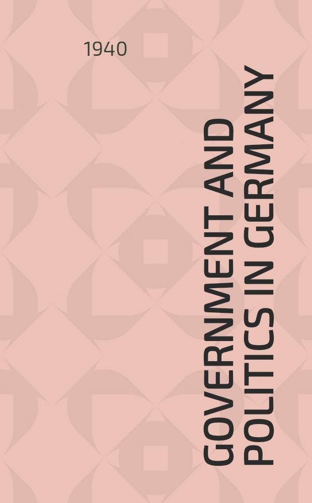 Government and politics in Germany