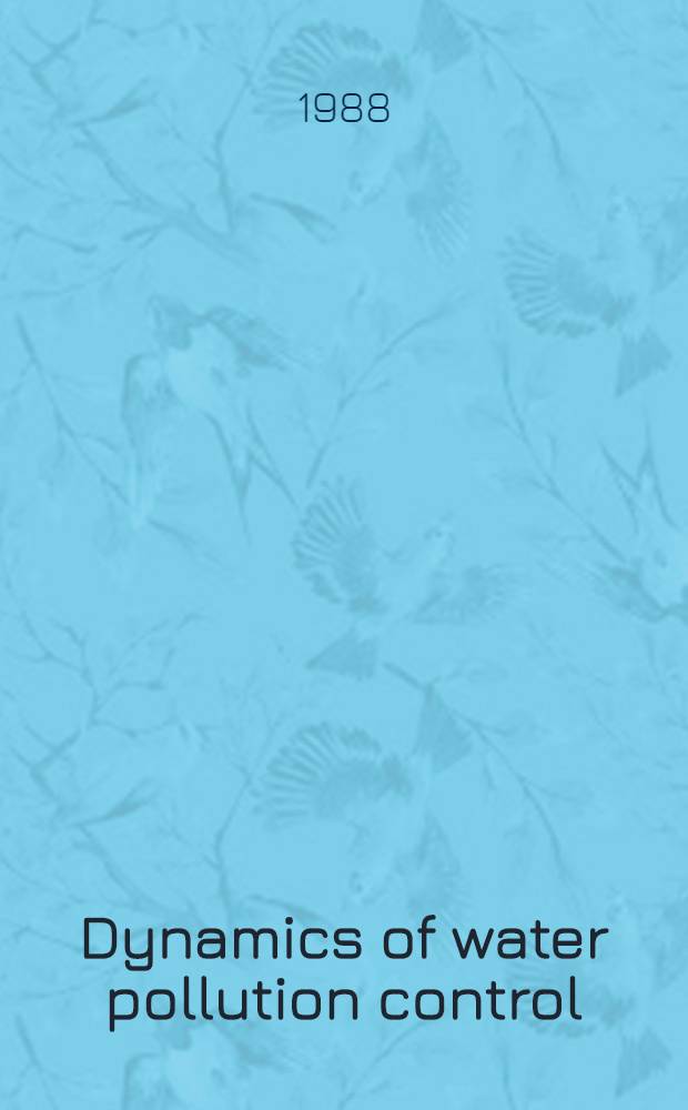 Dynamics of water pollution control : A regional evaluation : Akad. avh.