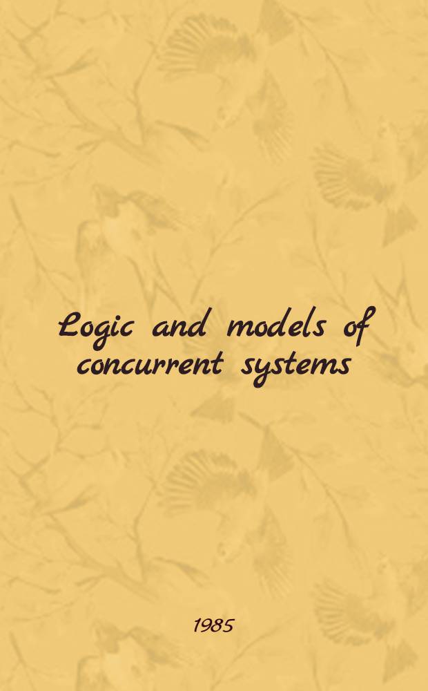 Logic and models of concurrent systems