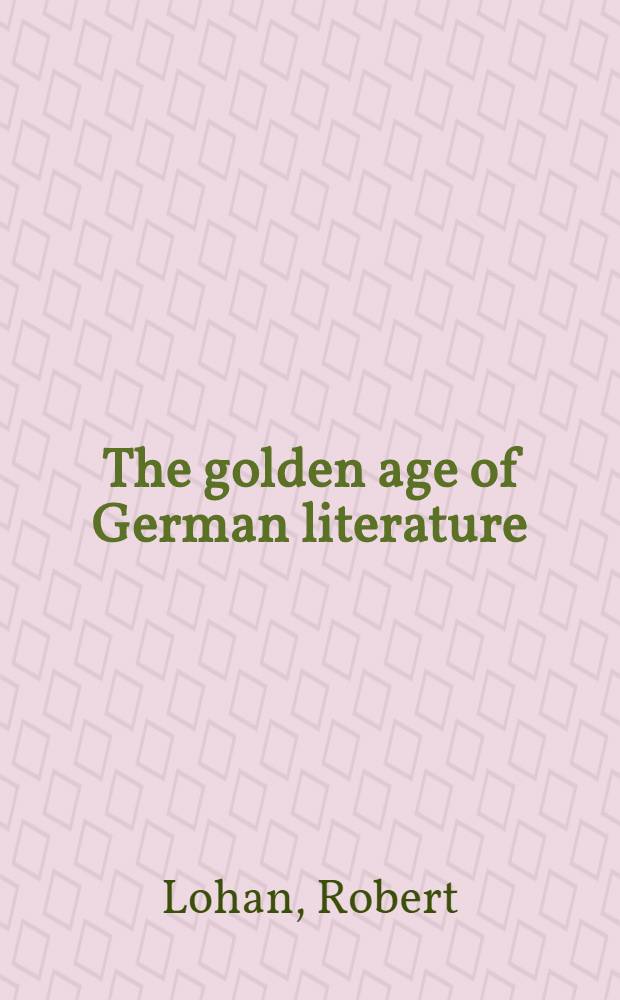 The golden age of German literature