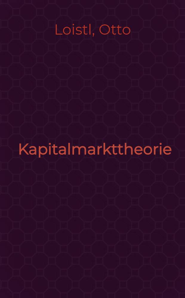 Kapitalmarkttheorie