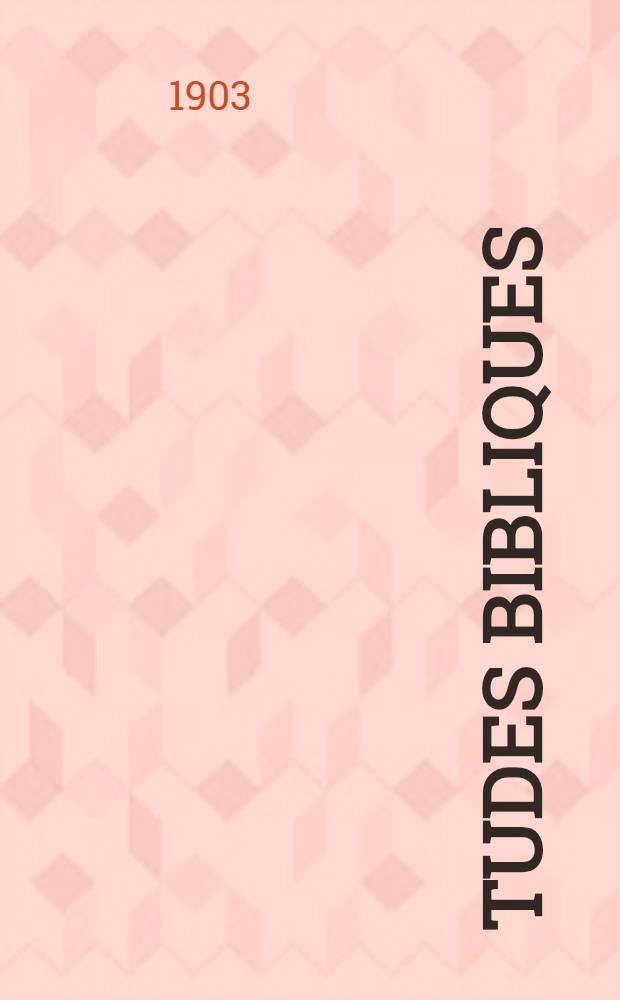 Études bibliques
