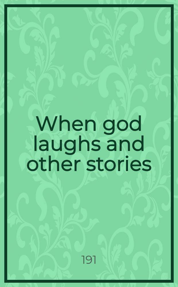 When god laughs and other stories
