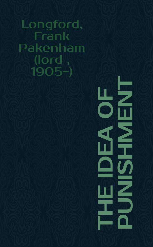 The idea of punishment