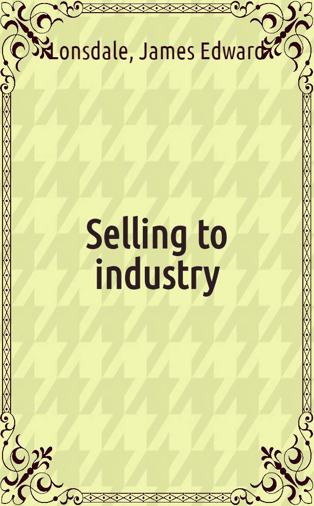 Selling to industry