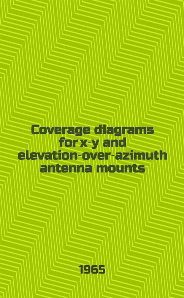 Coverage diagrams for x-y and elevation-over-azimuth antenna mounts