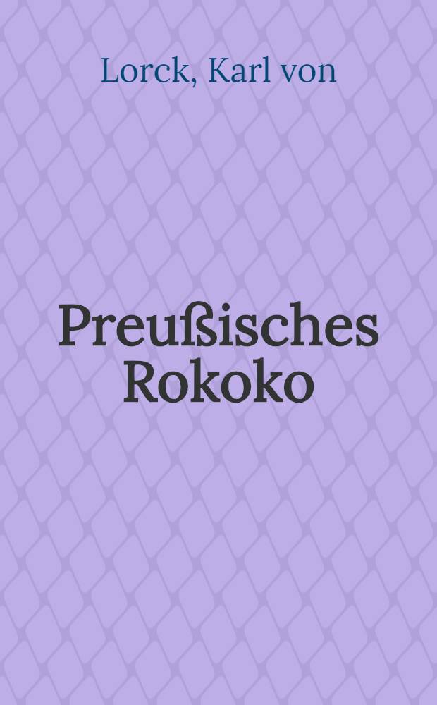 Preußisches Rokoko