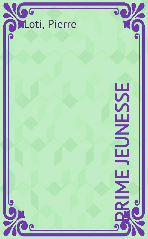 Prime jeunesse