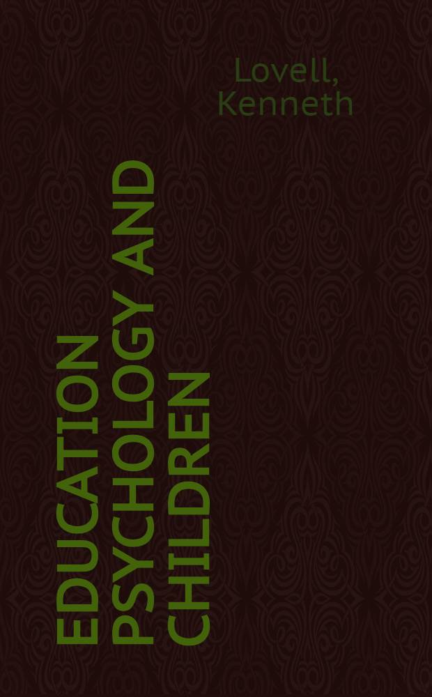 Education psychology and children