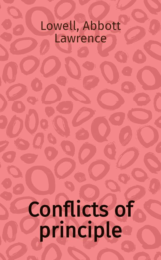 Conflicts of principle