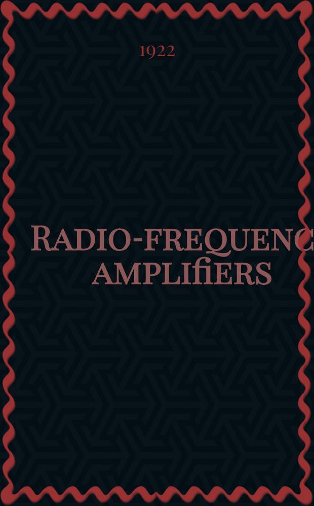 Radio-frequency amplifiers